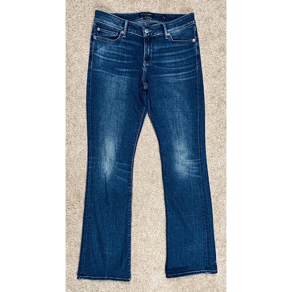 Lucky Brand Brooke Slim Fit Straight Leg Jeans Medium Wash Blue W11029 Size 10